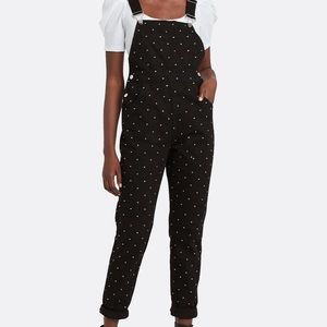 WeWoreWhat Crystal Studded Overalls